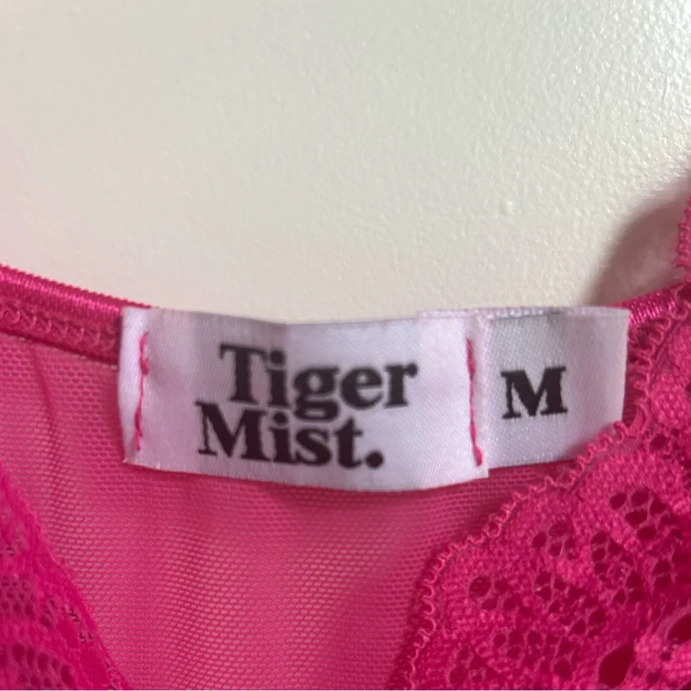 Pink Lace Lingerie Bodysuit - Picture 2 of 8